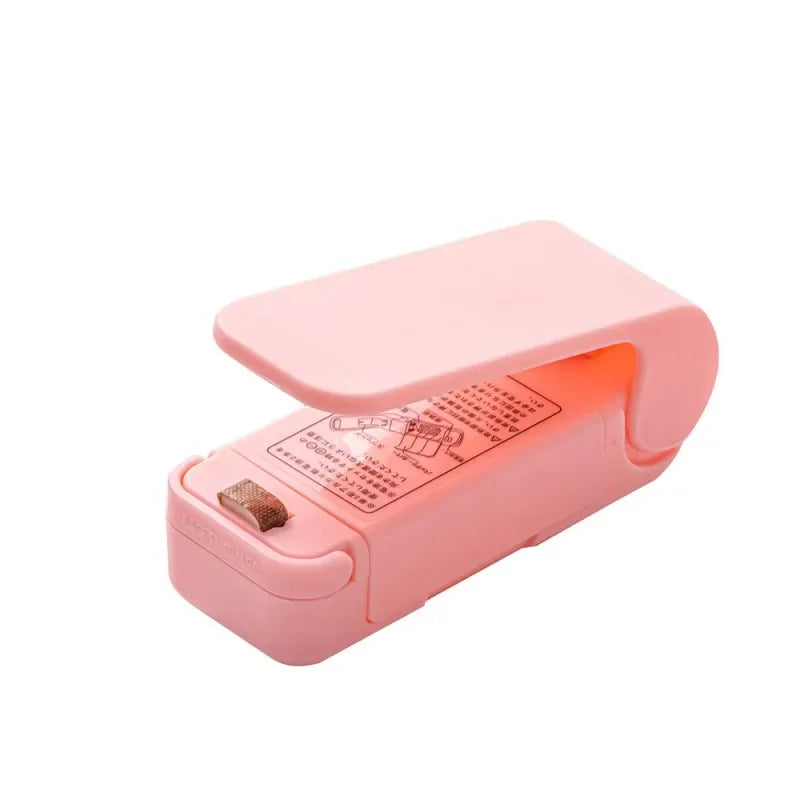 Mini Heat Bag Sealer – Portable Plastic Clip for Food Storage, Snack Packaging & Kitchen Organization