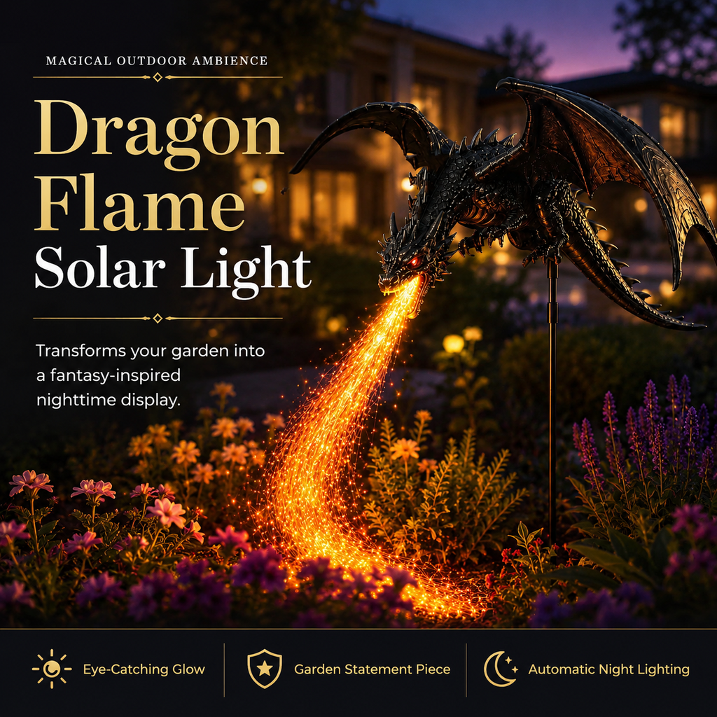 2027 Dragon’s Ember Solar Garden Decor