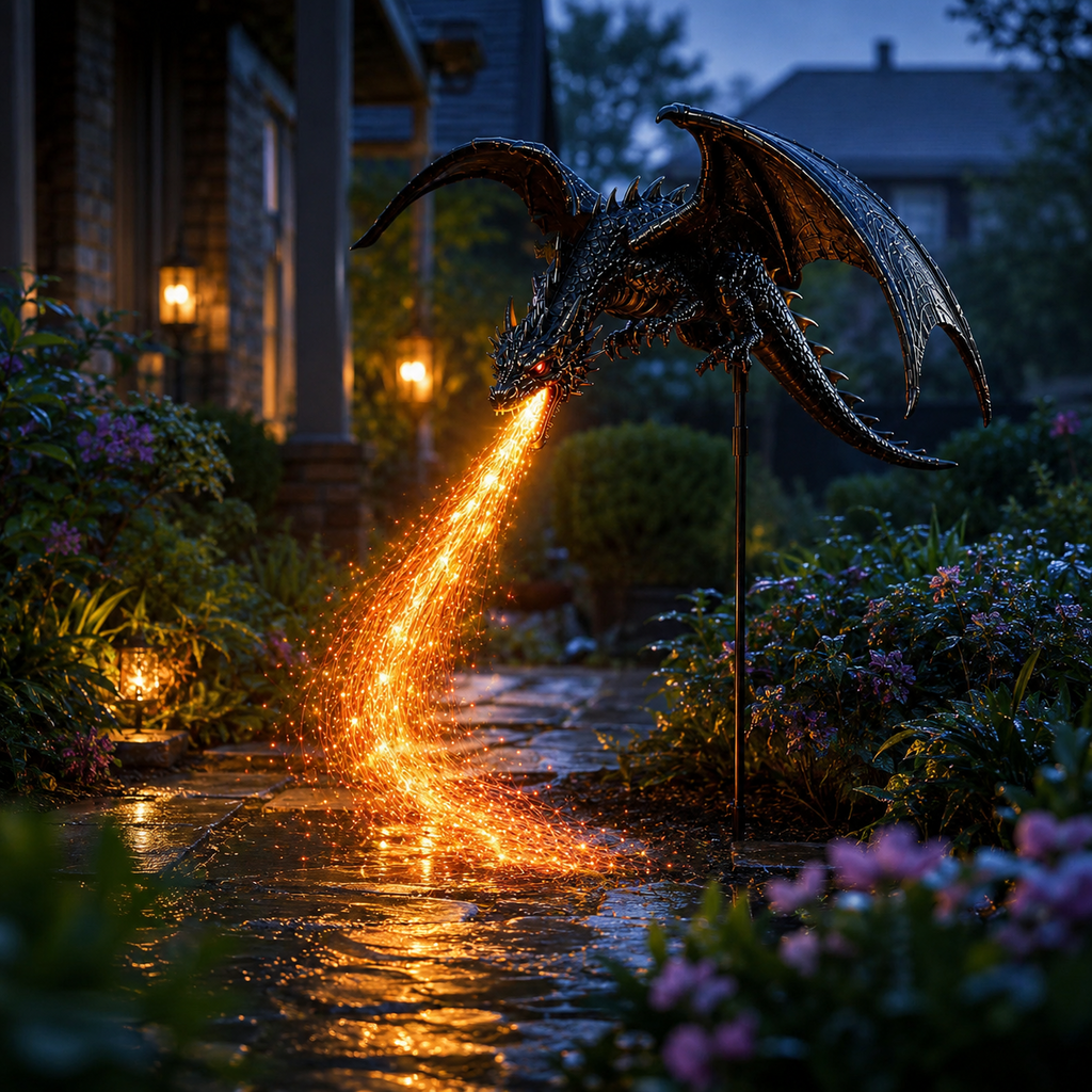 2027 Dragon’s Ember Solar Garden Decor