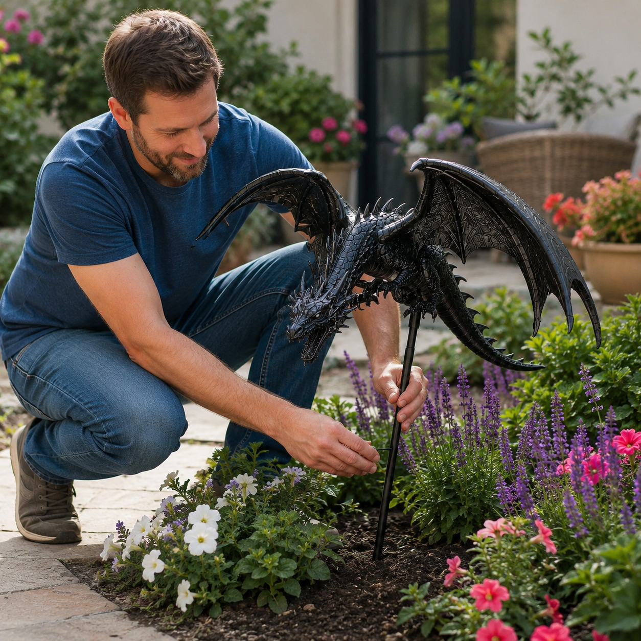2027 Dragon’s Ember Solar Garden Decor