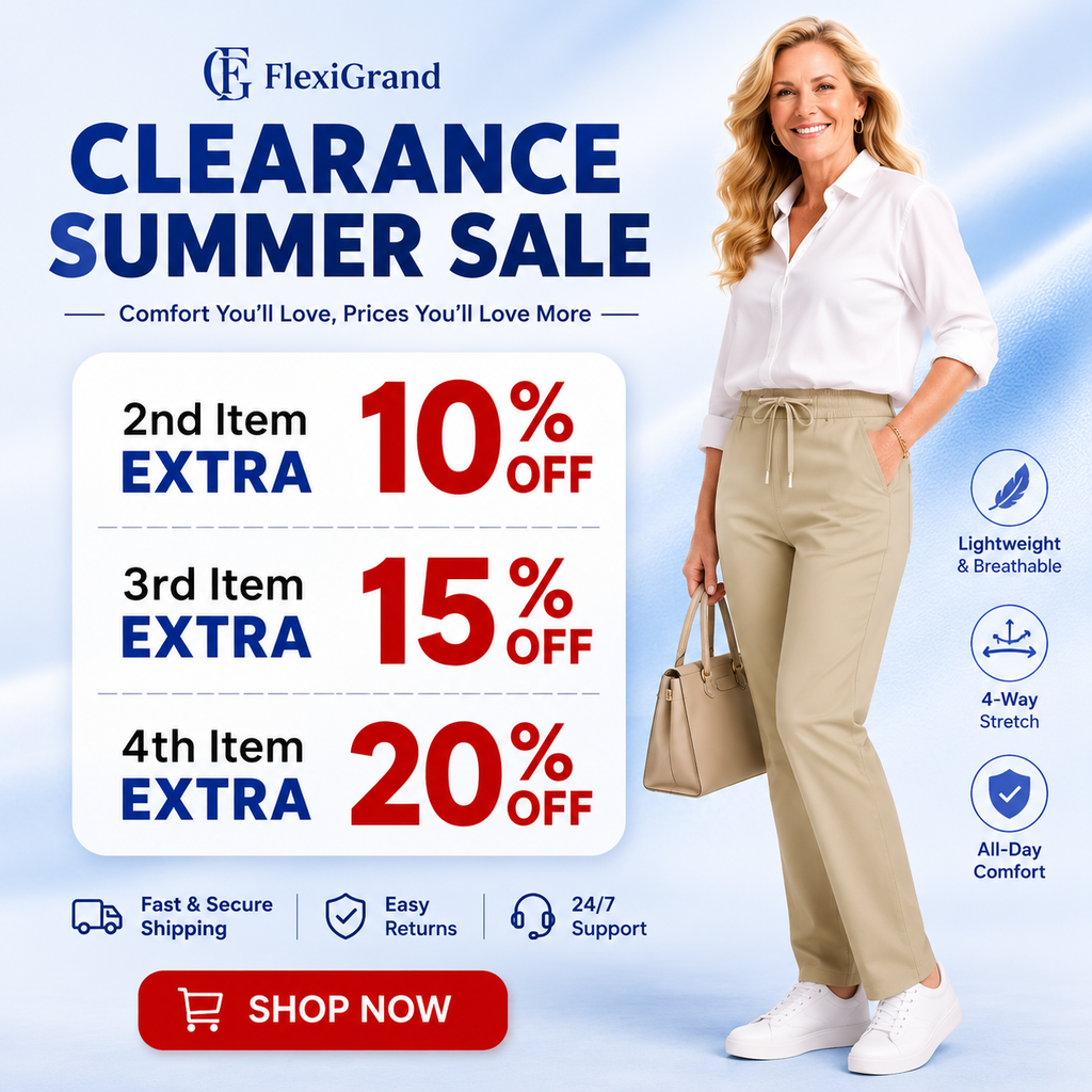 FlexiGrand - Women Multi-Pocket Stretch Comfort Pants
