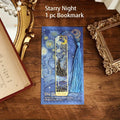 Vintage Oil Painting Metal Bookmarks – Hollow Hot Stamping Tassel Bookmarks for Book Lovers