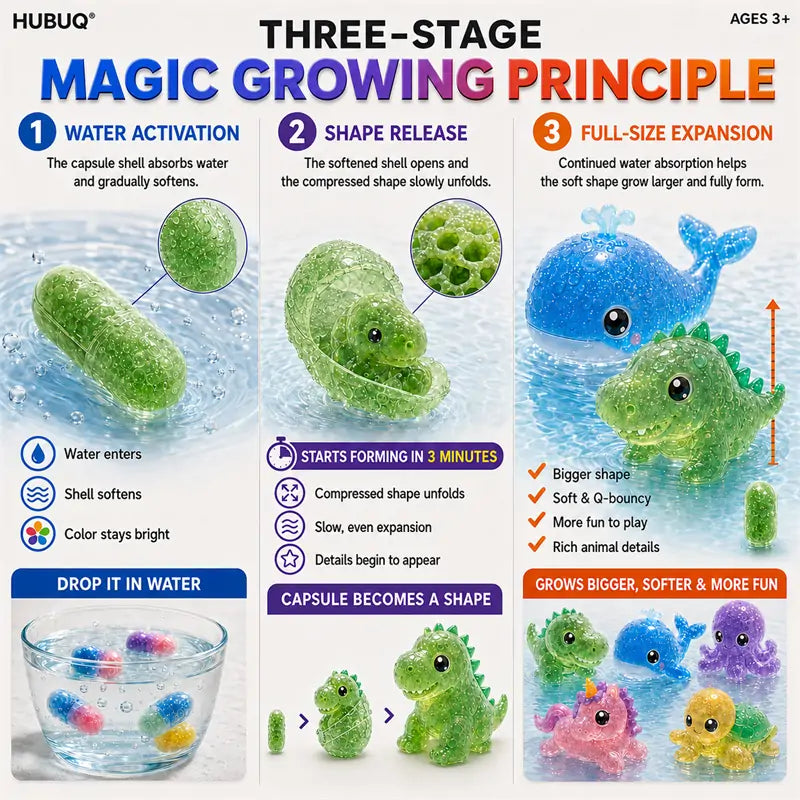 Grow-in-Water Animal Capsule Toys