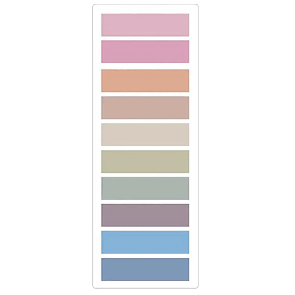 2400S Transparent Sticky Notes – Colorful Index Memo Pads for School & Office
