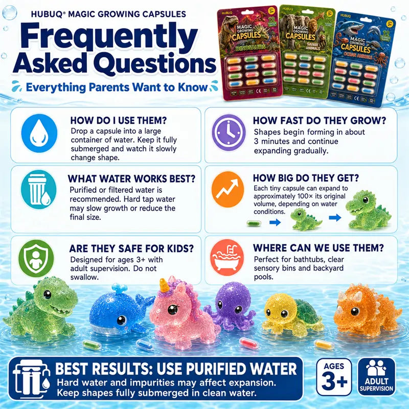 Grow-in-Water Animal Capsule Toys