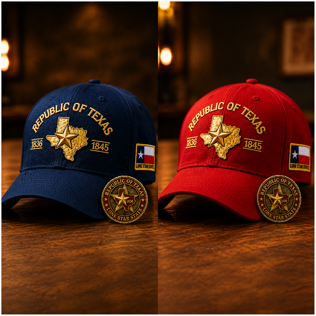 Republic of Texas Embroidered Cap