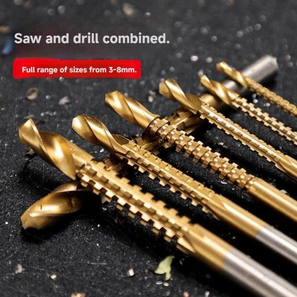6-Piece All-in-One Drill & Cutting Bit Set – Drill, Widen & Shape With Ease