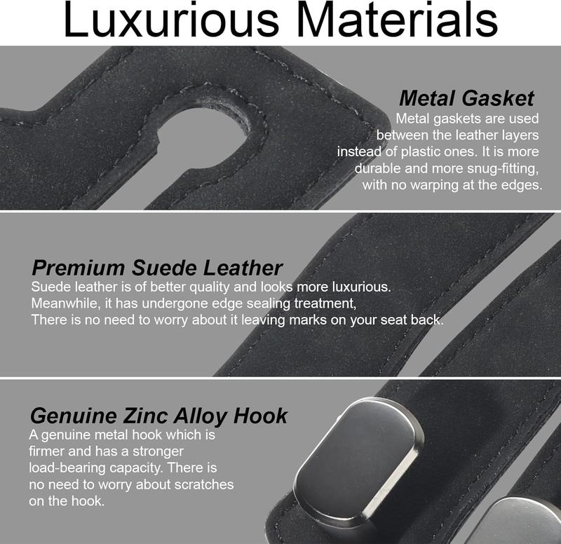 👜 Double Headrest Hooks For A Cleaner, More Organized Car