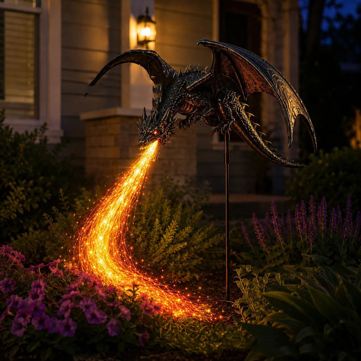 2027 Dragon’s Ember Solar Garden Decor