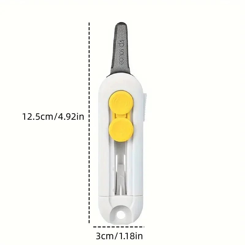1Pc Magnetic Mini Box Cutter – Retractable Blade Letter Opener & Paper Cutter