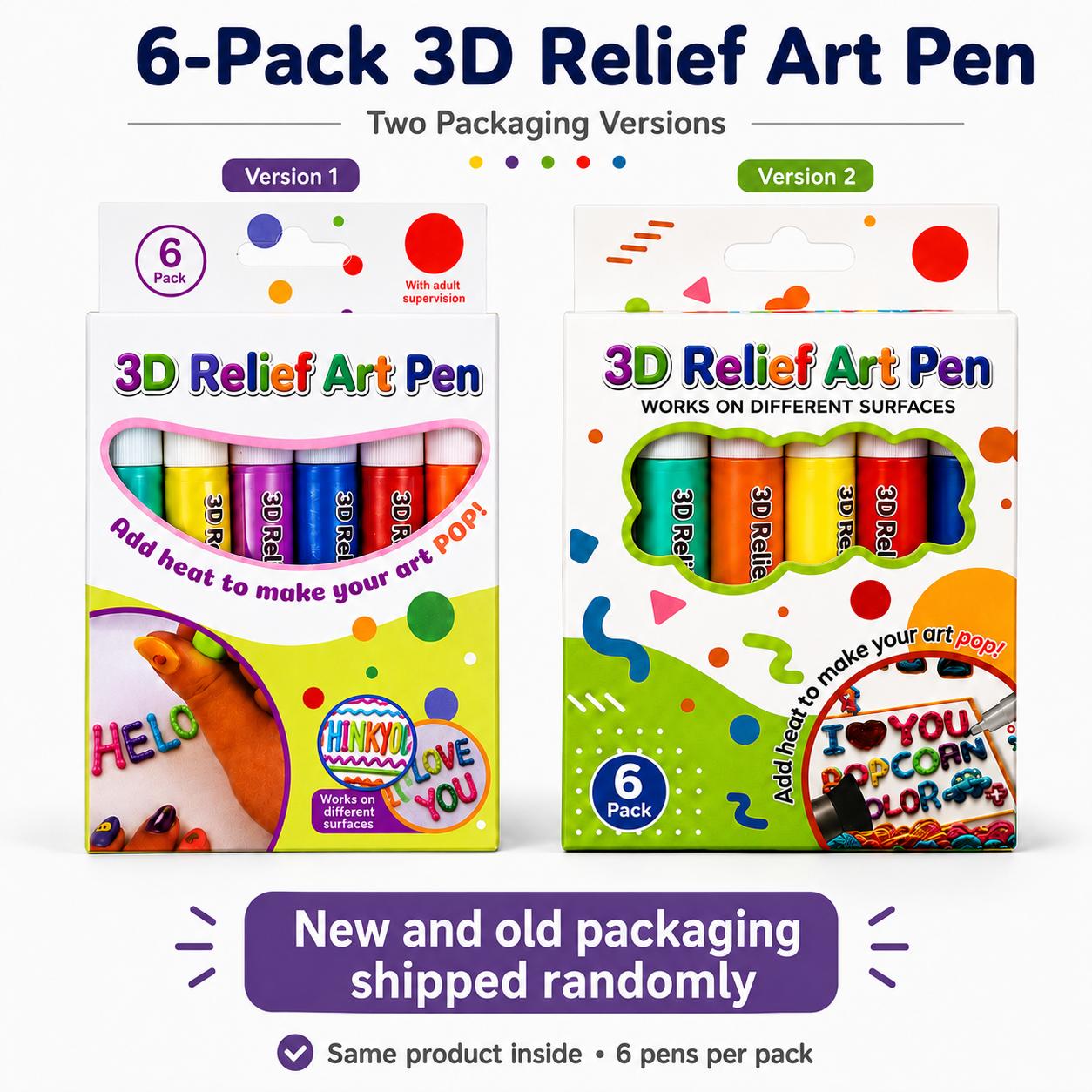 3D Relief Art Pen‑Heatable to Create Touchable 3D Artworks