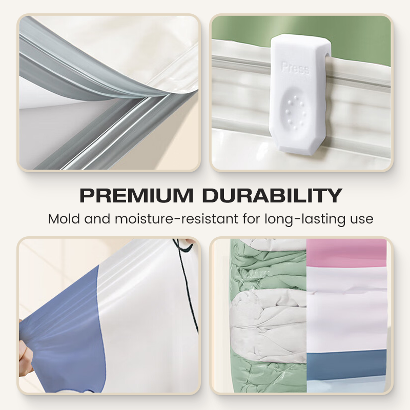 🧳💨 No‑Pump Vacuum Storage Bags