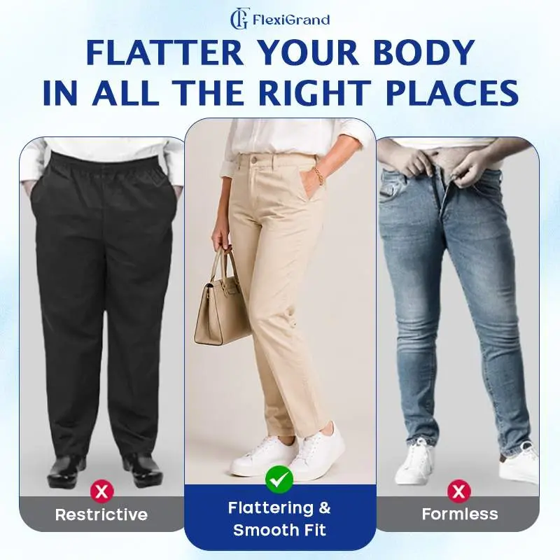 FlexiGrand - Women Multi-Pocket Stretch Comfort Pants
